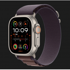 Apple Watch Ultra 2 GPS + Cellular 49mm Titanium Case with Indigo Alpine Loop - Medium (MRET3) 